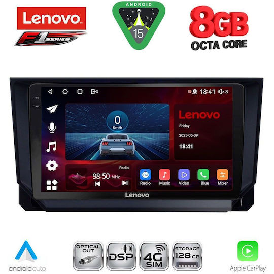Lenovo Car Audio System for Seat Arona / Ibiza 2018 (Bluetooth/USB/WiFi/GPS/Apple-Carplay/Android-Auto) with Touch Screen 9"