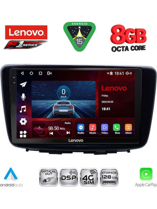Lenovo Car Audio System for Suzuki Baleno 2016-2022 (Bluetooth/USB/WiFi/GPS/Apple-Carplay/Android-Auto) with Touch Screen 9"