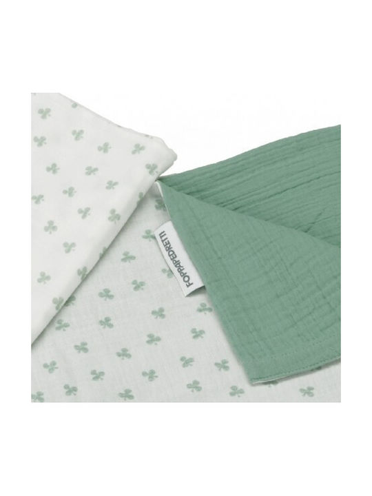 Foppapedretti Baby Duvet Cover Set With Pillowcase Green 100x100cm