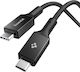 Spigen Braided USB 3.2 Cable USB-C male - USB-C 100W PD Μαύρο 1.5m ACA10421