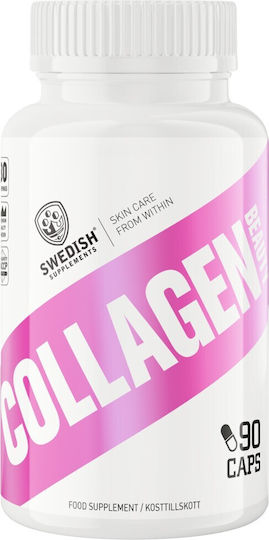 Swedish Supplements Колаген Бюти с Витамин C и Хиалуронова Киселина 90 Капсули