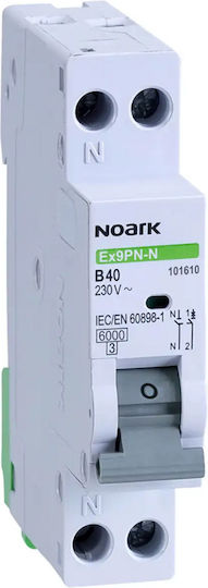 Micromotor P+n 6kA Caracteristică C 20A Element Simplu Noark 101619