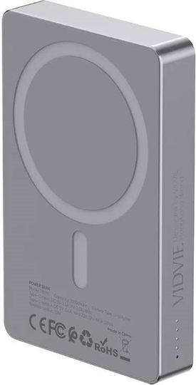 Vidvie Pb790 Power Bank 10000mAh 20W Magnetic Wireless Charging Grey