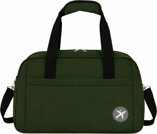 Sack Voyage Green Fabric L40xW20xH25cm