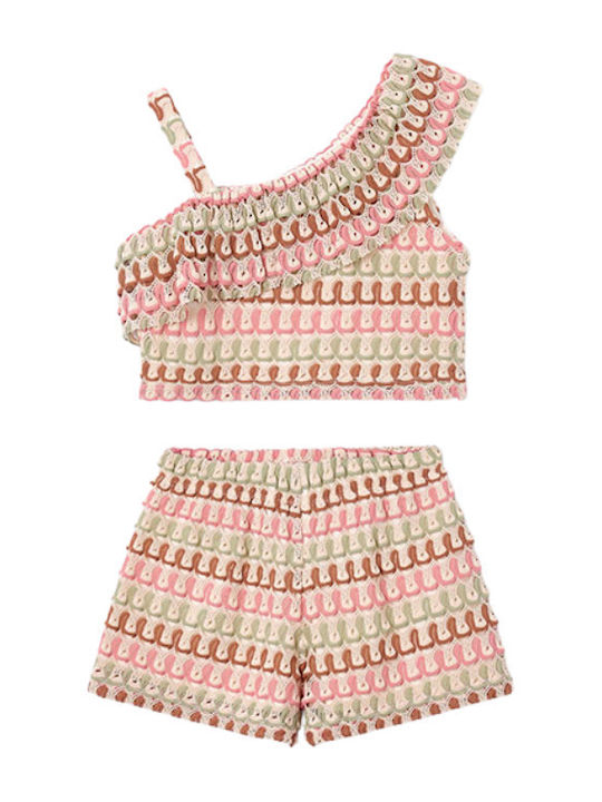 Kids' Set with Shorts Summer 2pcs Pink