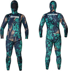 Pathos Ultra Camu Divisible Wetsuit Shaved for Speargun Light Blue Camouflage 5mm