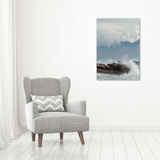 Gemälde Leinwand Ästhetische Raumaufwertung Stürmisches Meer 70x100 cm