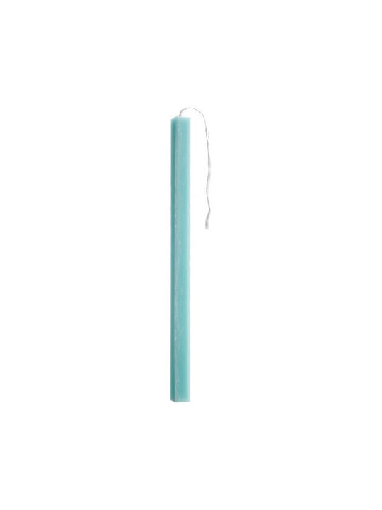 Decorative Taper Candle Turquoise