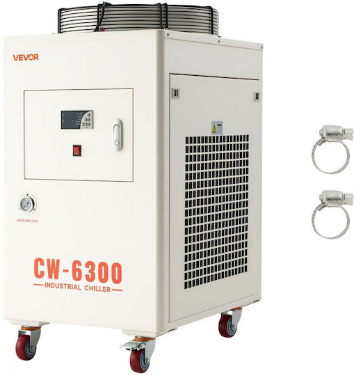 Industrial Water Cooler Vevor 8000w Cooling System Industrial Water Cooler Compressor Maximum Flow 70 L Min Tank Capacity 40l Laser Engraving Machine Laser Co2 Tube Cutting Cooler