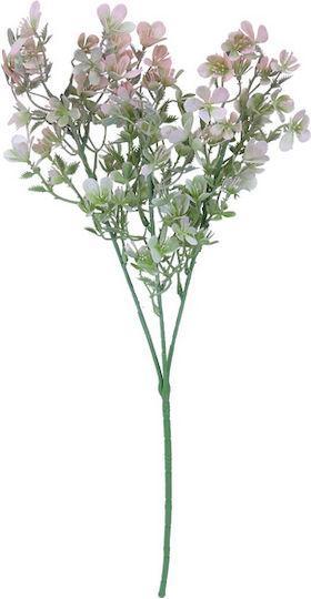 Künstlicher Zweig Grün-Rose 70cm