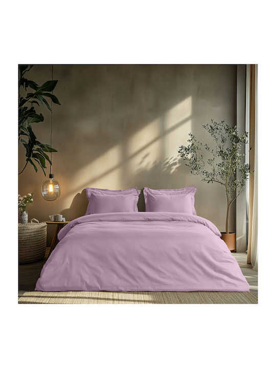 Beauty Home Set Bed Sheets Single Size 170x270cm Lilac 4 Pieces
