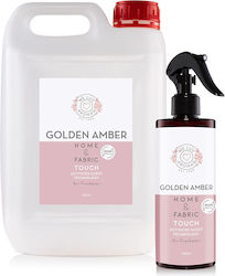 Spray de Împrospătare a Aerului și Țesăturilor Golden Amber Nouă Formulă Tehnologie de Activare la Atingere a Parfumului 5 Litri