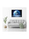 Canvas Painting Aesthetic Upgrade Of The Space Planet Earth 100x70 Cm