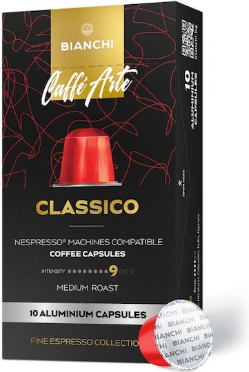Bianchi Coffee Κάψουλες Espresso Classico – 10 Κάψουλες Συμβατές με Μηχανή Nespresso 10caps