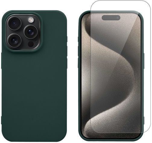 Redshield Back Cover Σιλικόνης / Tempered Glass (iPhone 15 ProXiaomi 15 Pro)
