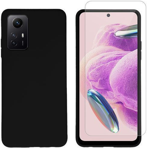 Redshield Back Cover Σιλικόνης Μαύρο (Redmi Note 12S)