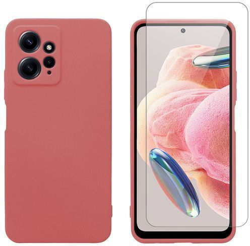 Redshield Back Cover Tempered Glass Κόκκινο (Redmi Note 12)