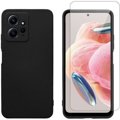 Redshield Back Cover Tempered Glass Negru (Redmi Note 12)
