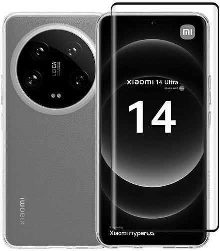 Redshield Set Задна корица Закалено стъкло Прозрачен (Xiaomi 14 Ultra)