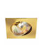 Sun Light Metallic Recessed Spot with Socket G4 Gold 1pcs