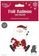 Weihnachts Luftballon Folie 50x60 Santa Claus