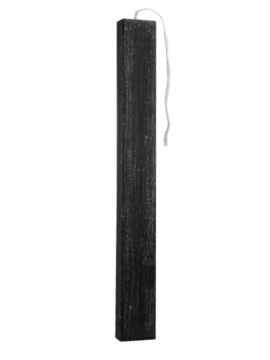 Lumanare De Paste Cu Formă Plată 30cm Neagră