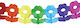 Papier Blumen Girlande 3m 17x15cm3m