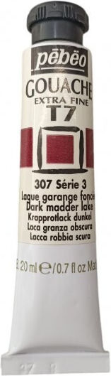 Pebeo Tempera Paints Dark Madder Lake in Tube 20ml 1pcs