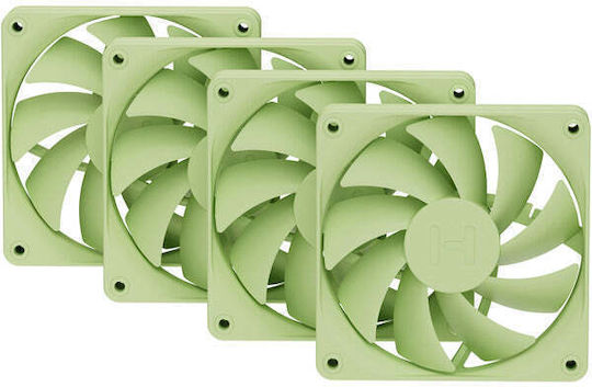 HYTE FA12 Case Fans 120mm Without LED Lighting Pack of 4 Matcha