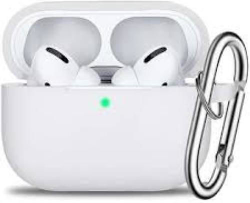 Case Keychain Θήκη Σιλικόνης σε Λευκό χρώμα για Apple AirPods Pro