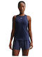 One Classic Women's Crop Top Sleeveless Blue