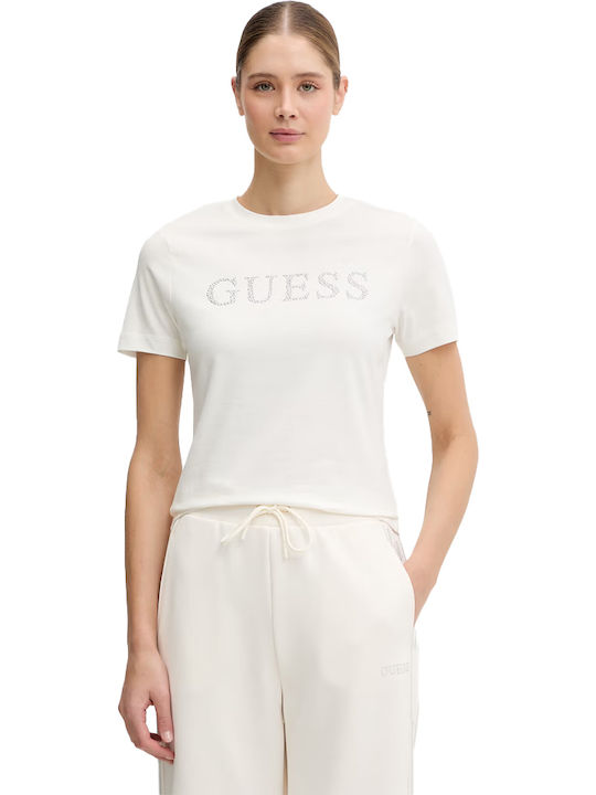 Guess Γυναικείο T-shirt Λευκό