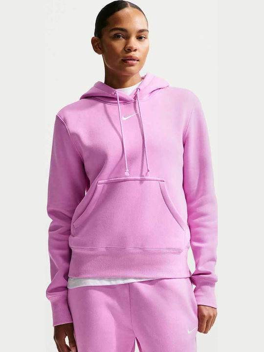 Nike Damen Sweatshirt Kapuzen Purple