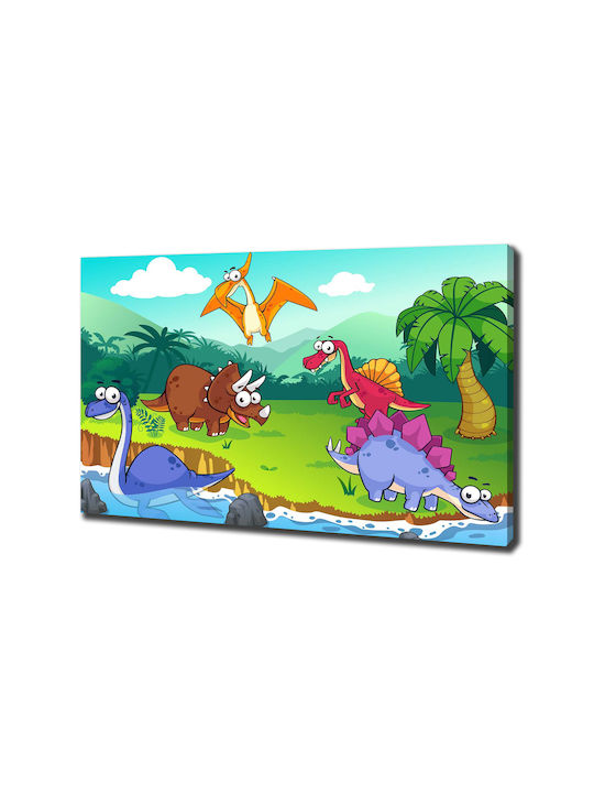 Decorative Canvas Wall Art Suitable For Any Room Dinosaurs 100x70 Cm