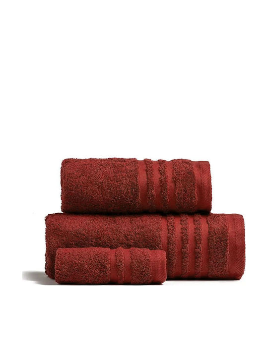 Melinen Hand Towel Premio 30x50cm Bordeaux Weig...