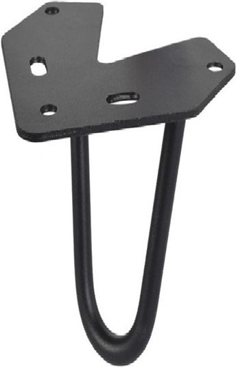 Крак Металик За Маса Finetto Hairpin 2-rod 203mm Черен