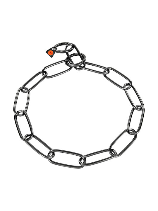 Sprenger Black Stainless Steel Choke Collar Large Ring 4mm X 60cm