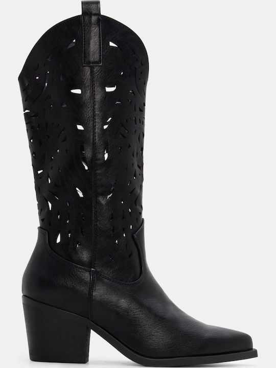 Luigi Synthetic Leather Medium Heel Cowboy Boot...