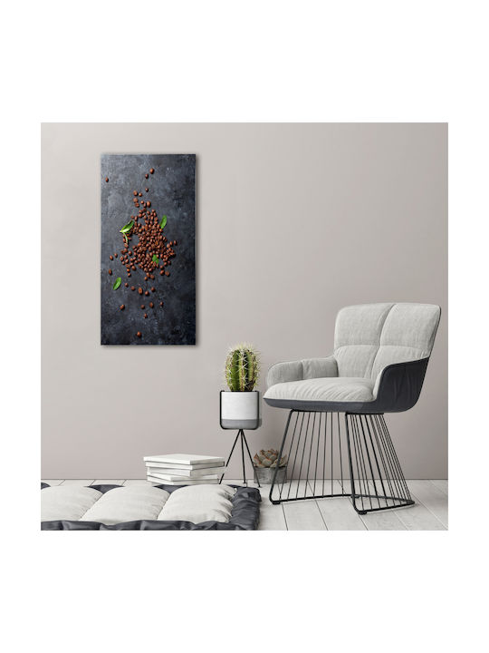 Tablou Decorativ De Perete Pânză De Înaltă Calitate Boabe Maro 50x100 Cm
