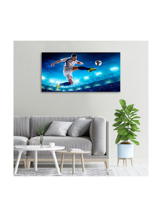 Panou Pânză Birou Spațiu Profesional Fotbalist 100x50 Cm