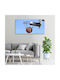 Wandbild Leinwand Hochwertiger Druck Basketballkorb 100x50 cm
