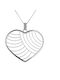 Papadopoulos Gold Colier cu design Inima din Aur alb 14K