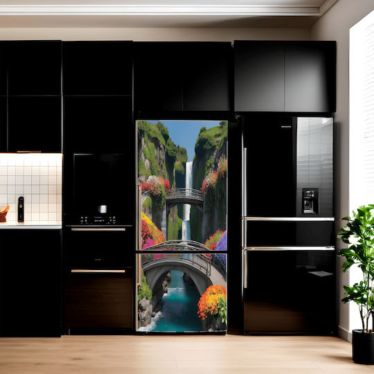 Decor Frigider din Folie Colorată Imprimată Dimensiune 200 X 90cm Model Avx-fr26