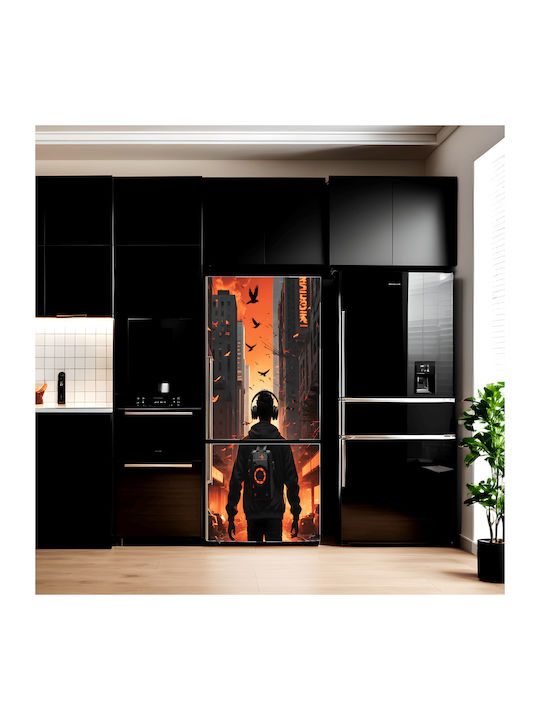 Decor Frigider din Foaie Colorată Imprimată Dimensiune 200 X 90cm Model Avx-fr29
