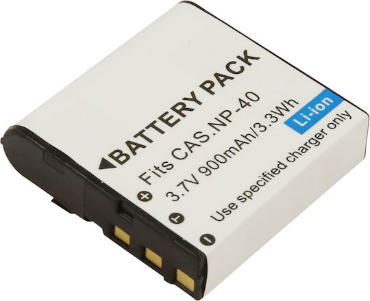 Avizar Li-ion Батерия 3.7v 900mah 3.3wh За Фотоапарат Casio Np-40 Бяла