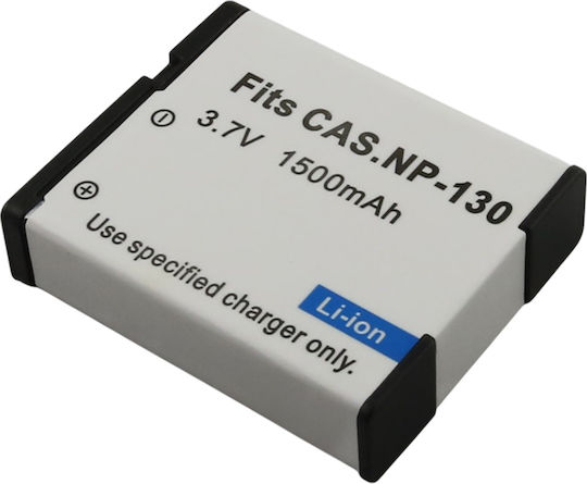 Батерия За Фотоапарат Casio Np 130 Li-ion 3.7 V 1500mah 5.6wh Бяла
