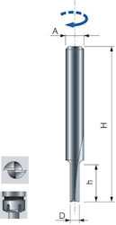 Freud Freză Solidă din Carbură cu Două Tăișuri Drepte 6 Mm Tijă Dim 4 R006m05006 Freud Freză Solidă din Carbură cu Două Tăișuri Drepte 6 Mm Tijă Dim 4 R006m05006