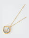 The Gem Stories Necklace with design Butterfly Gold Plated