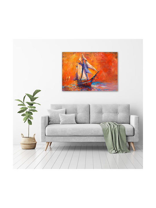 Panou De Perete Din Pânză Finisaj Îngrijit Navă Spațială 100x70 Cm