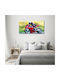 Dekorativer Gemälde Segeltuch Innendekoration Motorrad 140x70 cm